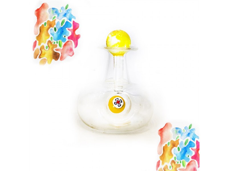 Bottle with mourina yellow