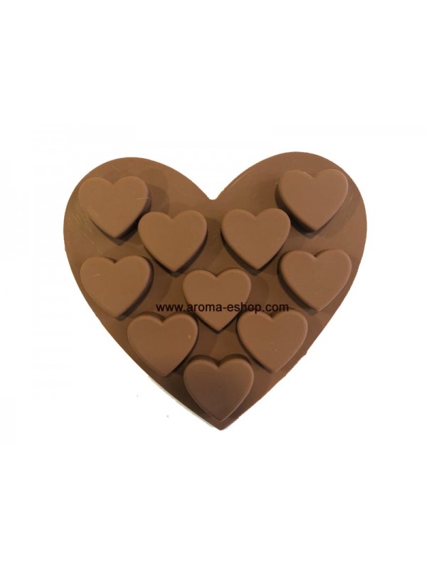 SOAP FORM HEARTS BROWN